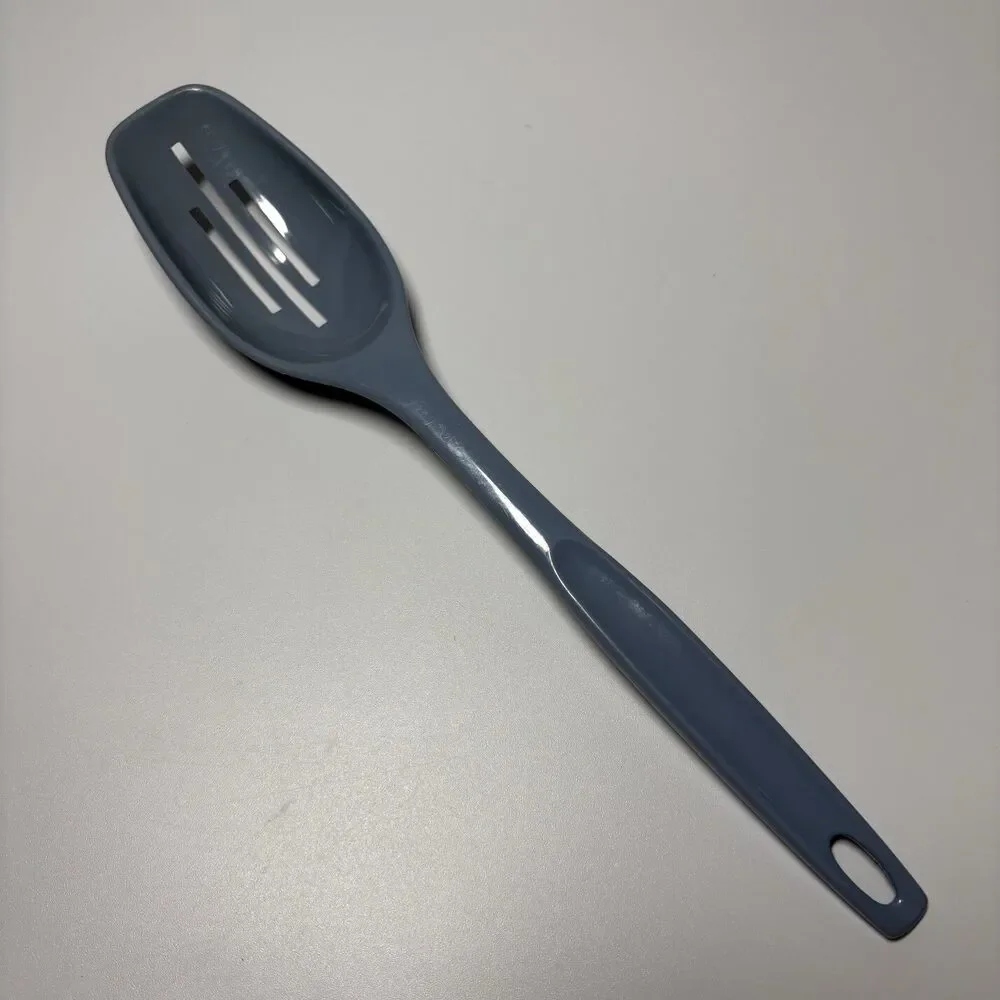 Vintage Foley Blue Nylon Plastic Slotted Spoon Kitchen Serving Utensil 11